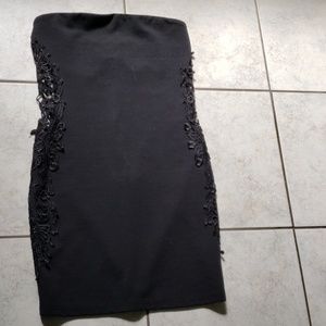 Zinga strapless black dress. Size medium
